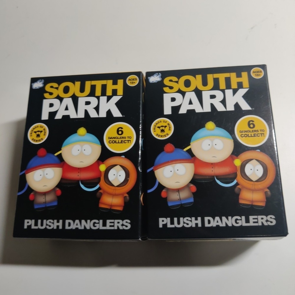South Park Plush Danglers New In Box "Friends Of Mine Series" Clips (2-pack)‎